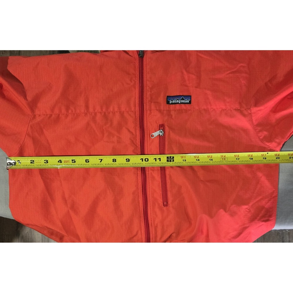 Vintage 98 Patagonia Women's S Red Windbreaker light Jacket Full Zip Blue Collar - Picture 4 of 7